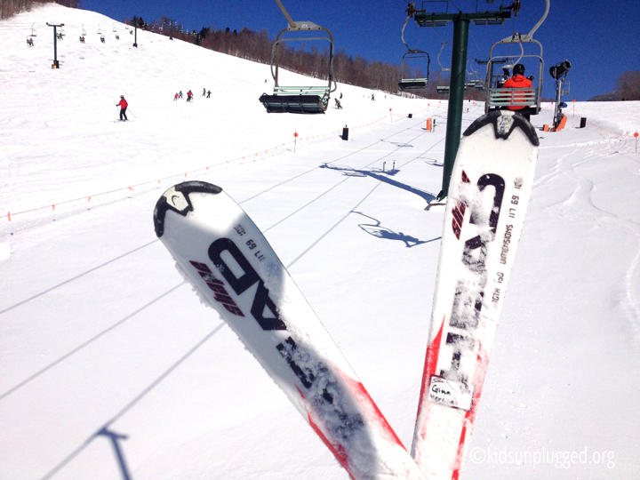 Learning to ski at Stowe Mountain Resort