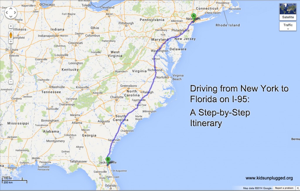 how far is new jersey from florida